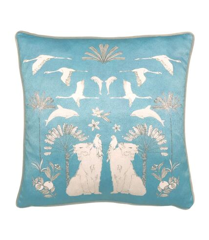 Colony botanical cushion cover one size blue Furn