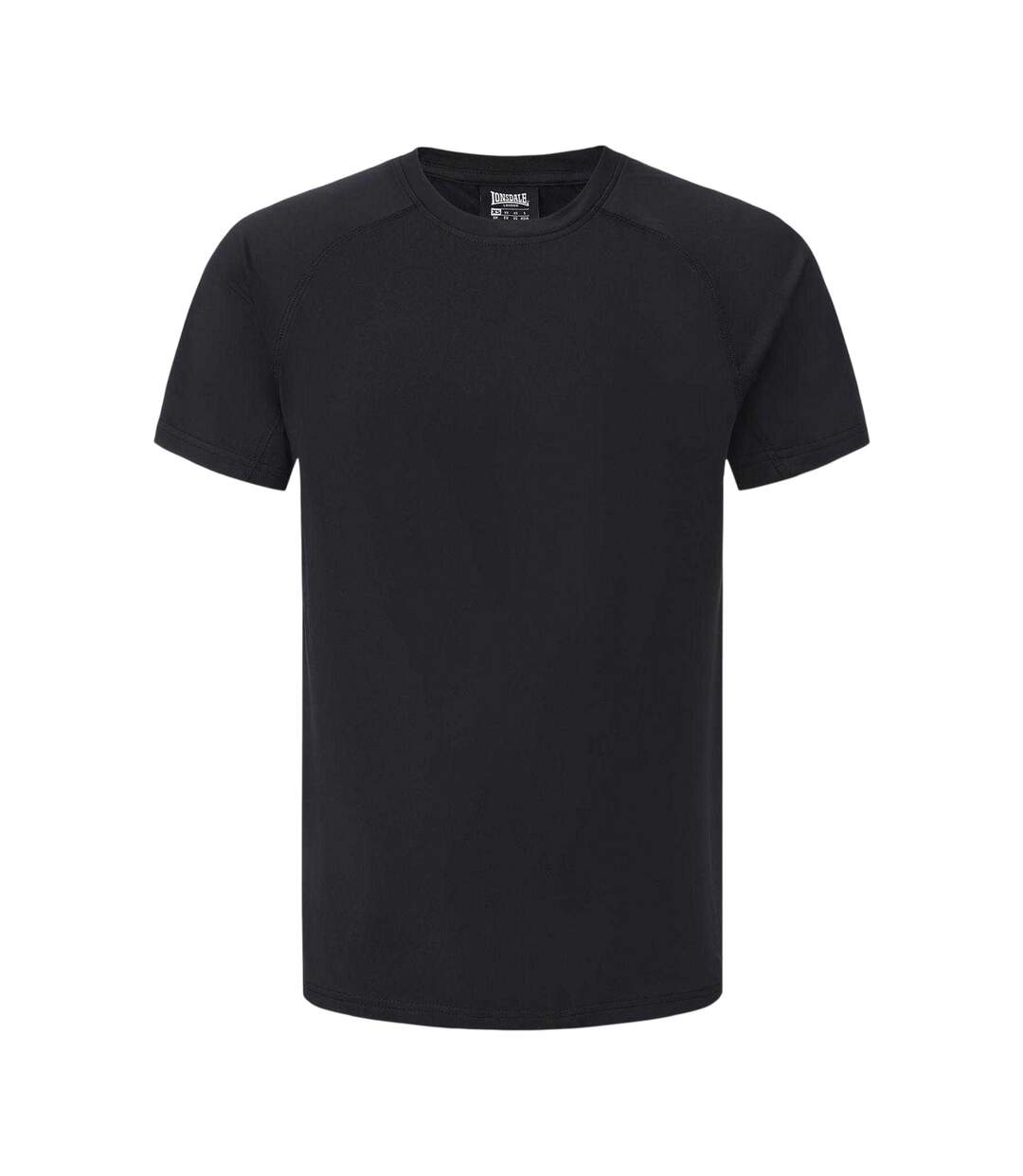 T-shirt Motif/style Uni Homme Noir Lonsdale-1