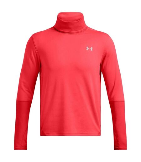 Mens Vanish Funnel Neck T-shirt Red Under Armour