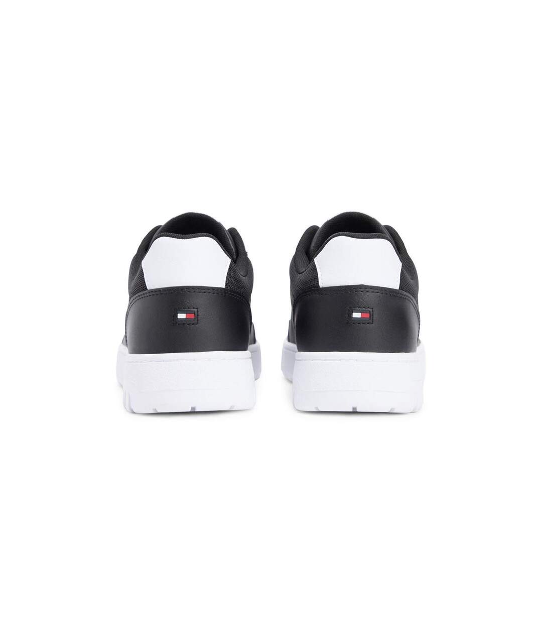 Mens Basket Core Lt Leather Trainers Black Tommy Hilfiger-4
