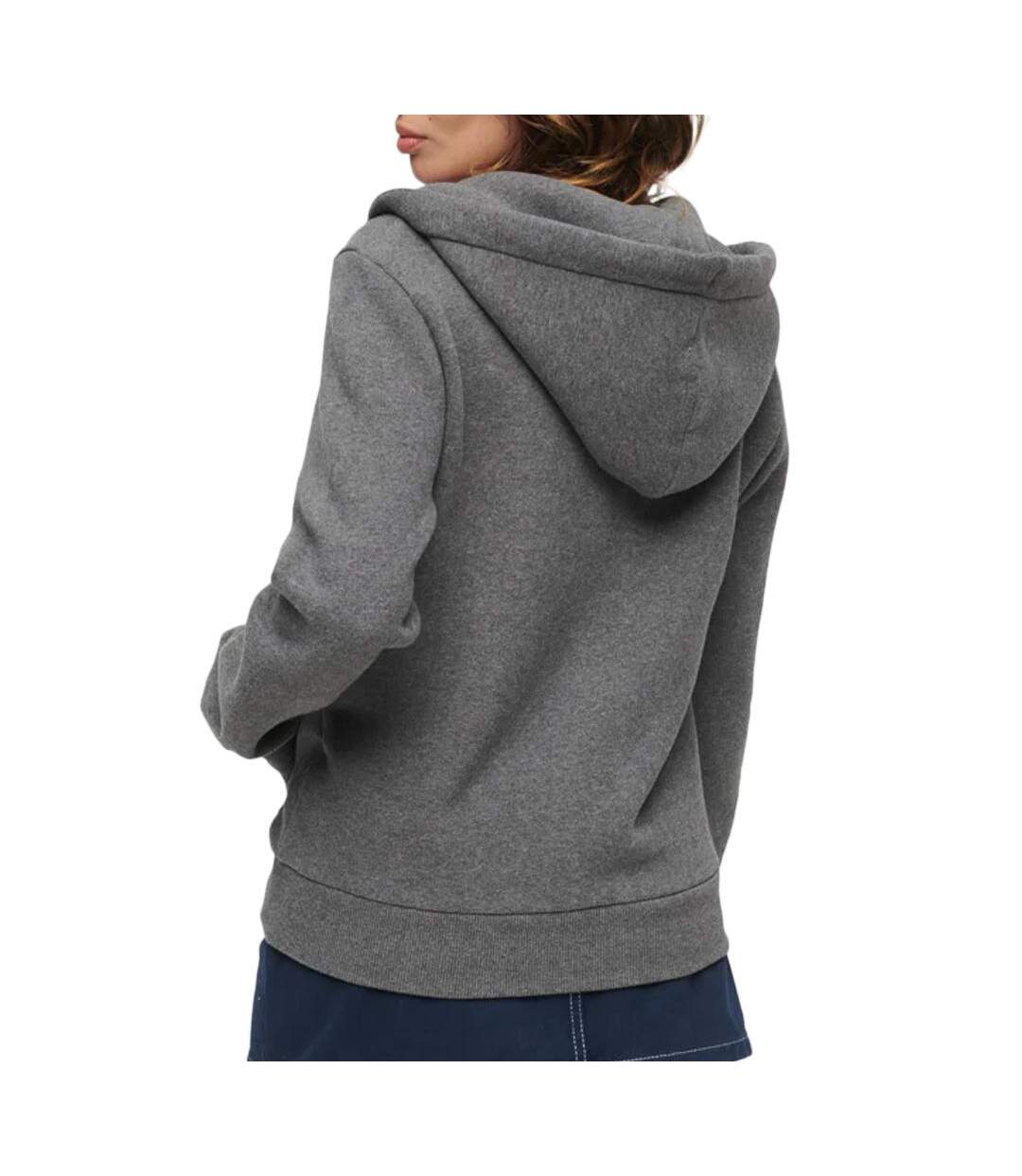 Sweat zippé Gris Femme Superdry Ziphood - M-2