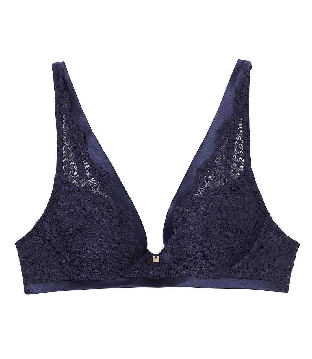 Soutien-gorge ampliforme coque moulée bleu marine Ipomée