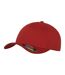 Casquette De Baseball Motif/style 5 Panneaux Rouge Flexfit-1