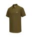 Mens Embroidered Logo Polo Shirt Khaki Slazenger-3