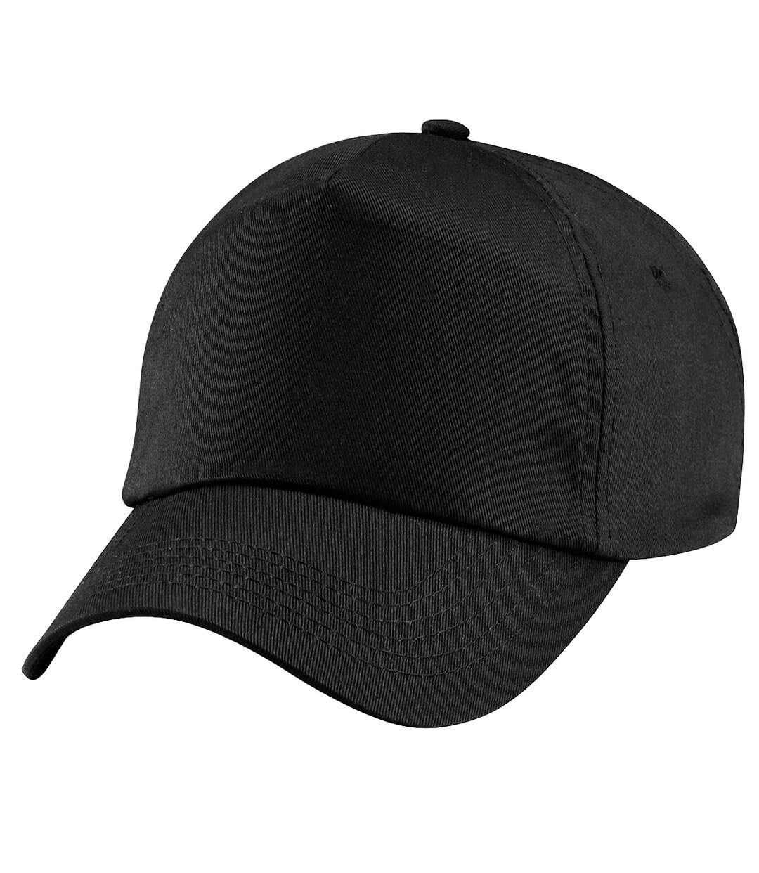 Beechfield Unisex Plain Original 5 Panel Baseball Cap (Pack of 2) (Black) - UTRW6698-3