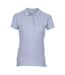 Polo Sport Double Pique En Coton Premium Pour Femmes/dames Bleu Clair Gildan-2