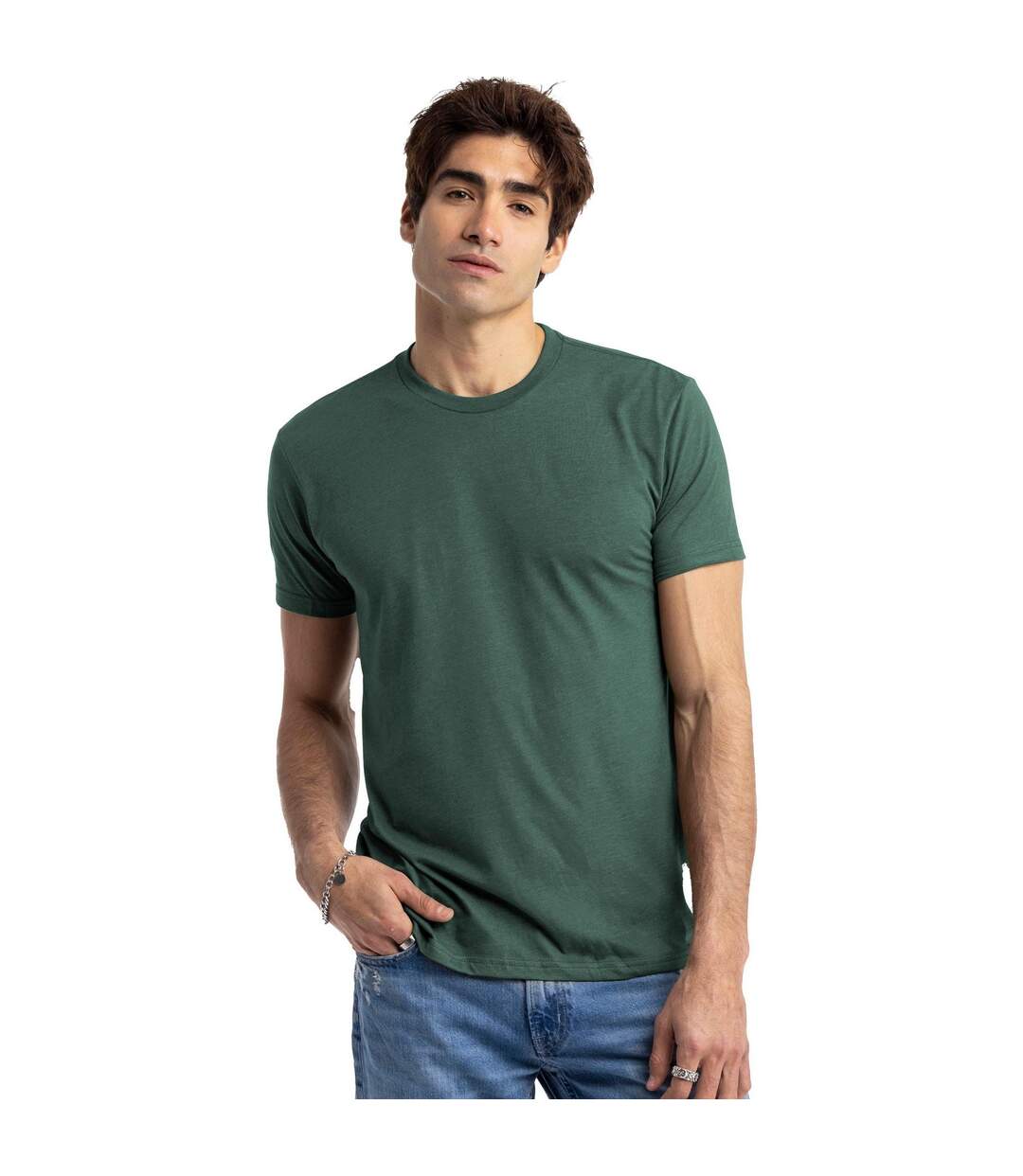 T-shirt Adulte Vert Forêt Chiné Next Level Apparel-1