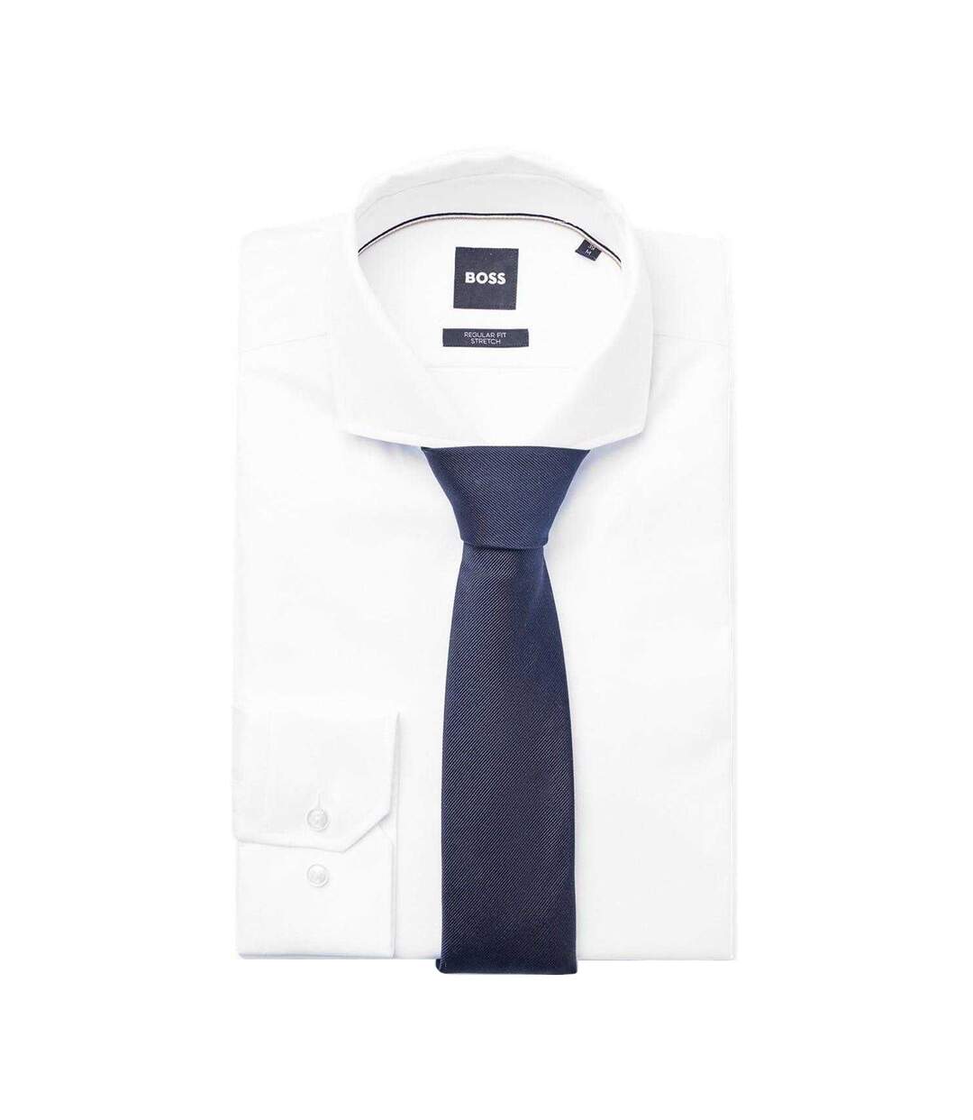 Cravate Homme Taille Unique Bleu Foncé Boss-4