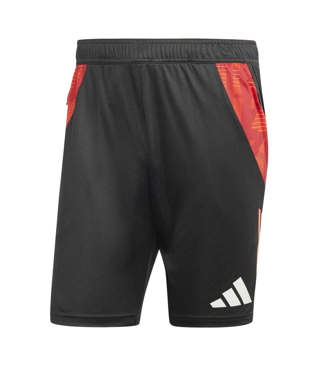 Mens Tiro 25 Competition Shorts Black Solar Red Adidas-2