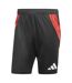 Mens Tiro 25 Competition Shorts Black Solar Red Adidas-2