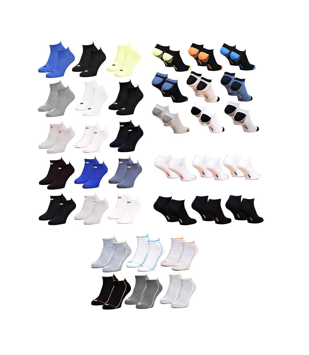 Chaussettes homme LOTTO SNEAKER Pack de 12 Paires Surprise