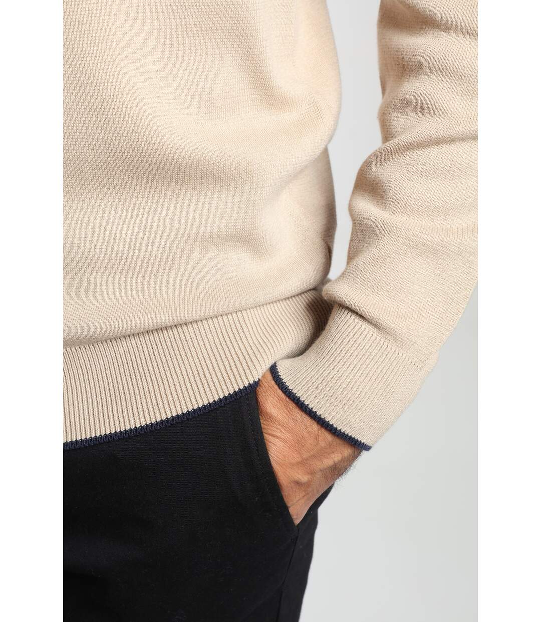 Pull col camionneur  en coton MILANO CAMIONNEUR-5