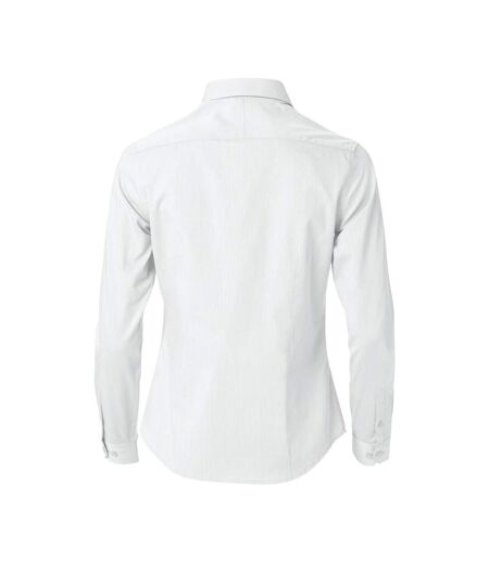Womens/ladies Clare Formal Shirt White Clique
