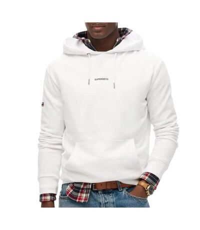 Sweat à capuche blanc homme superdry plain hood0 - xxl