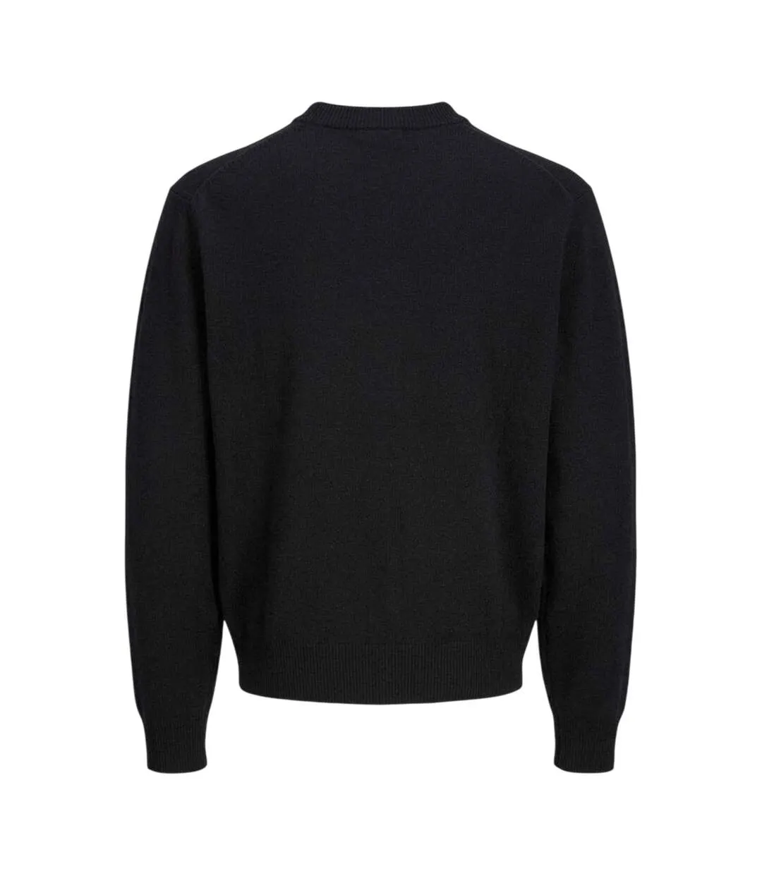 Mens Crew Neck Regular Long-sleeved Jumper Black Jack And Jones-2