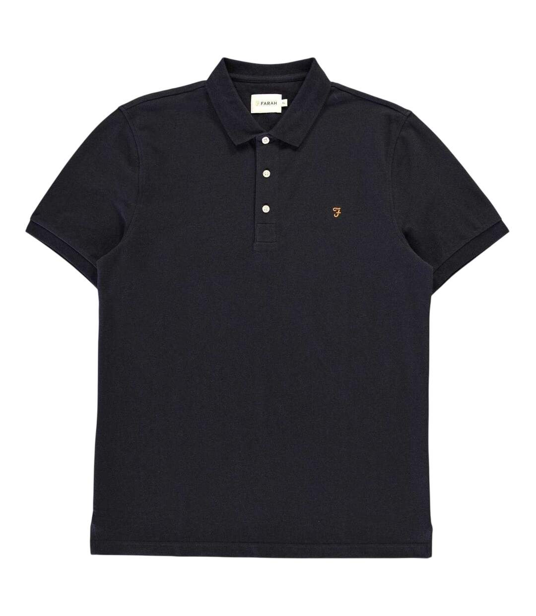 Polo Manches Courtes Homme Vrai Bleu Marine Farah-2