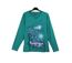 Tee-shirt AXONE SH1063V vert grande taille : le style de la sérigraphie placée-5