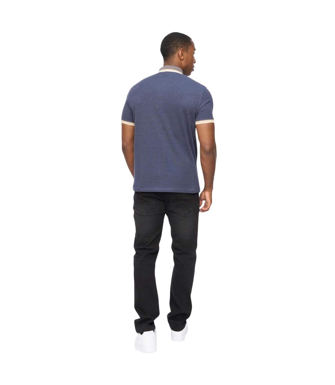 Polo Chimlacks Homme Bleu Denim Crosshatch-4
