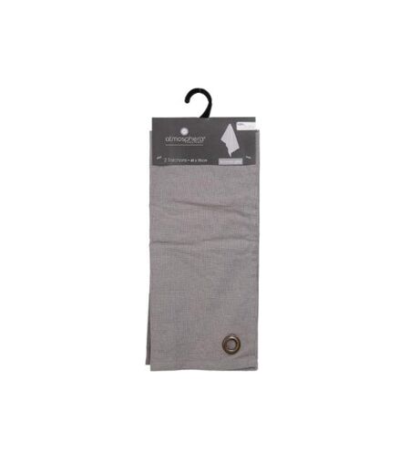 Lot de 2 Torchons de Cuisine Coton 70cm Gris Clair