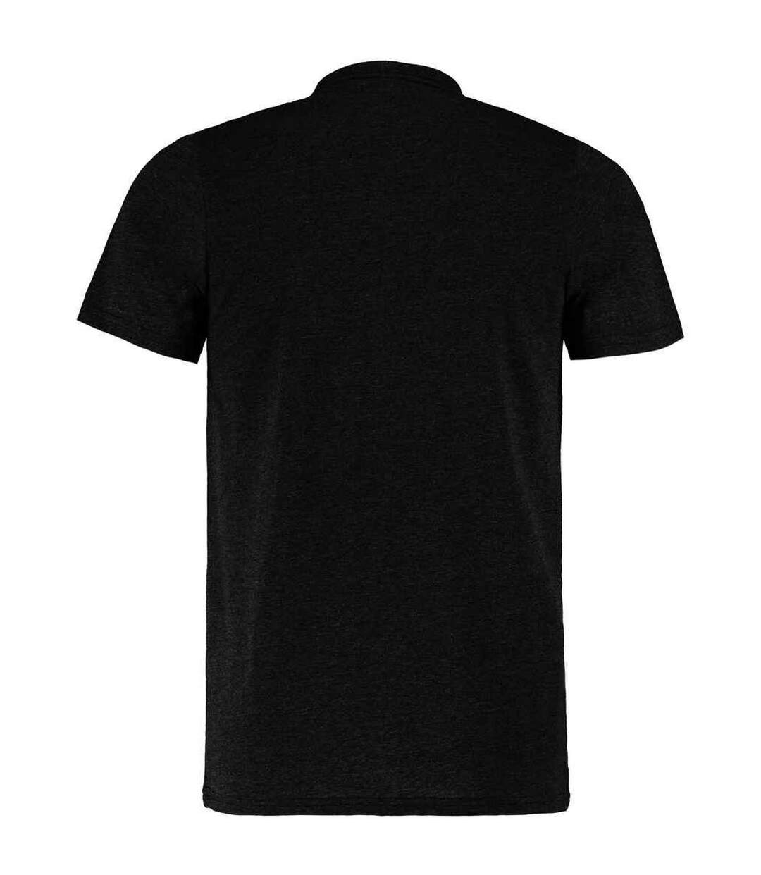 T-shirt homme noir chiné Kustom Kit-2