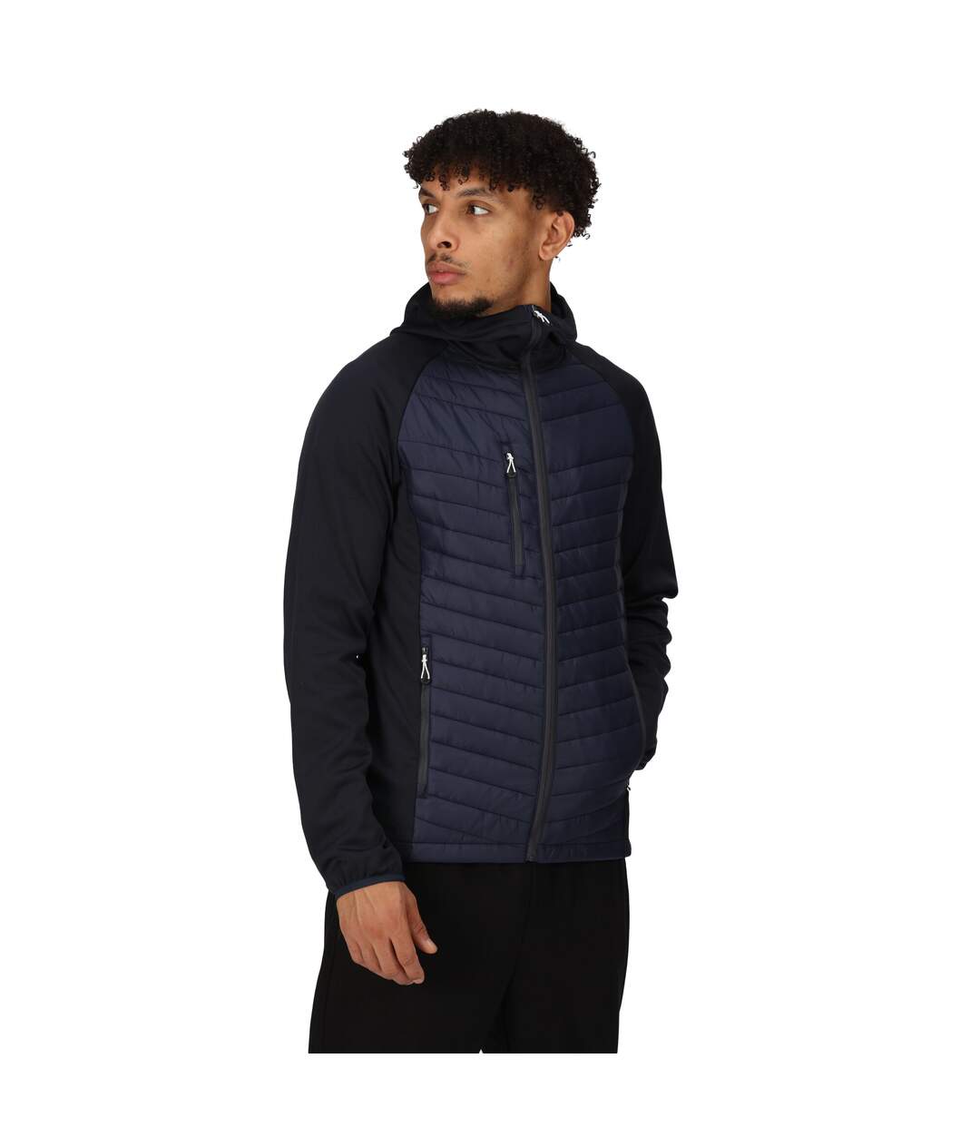 Mens navigate quilted hybrid jacket navy/slate grey Regatta