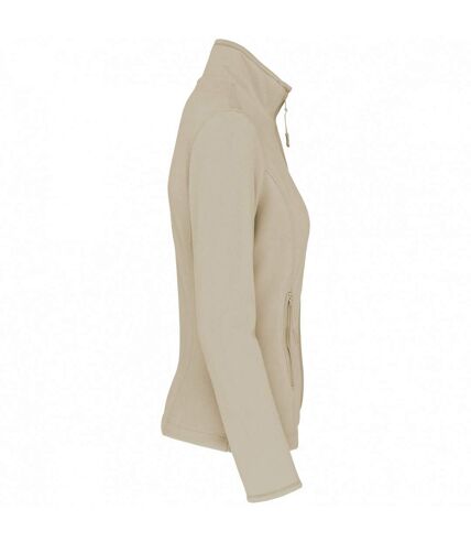 Womens/ladies maureen microfleece jacket beige Kariban