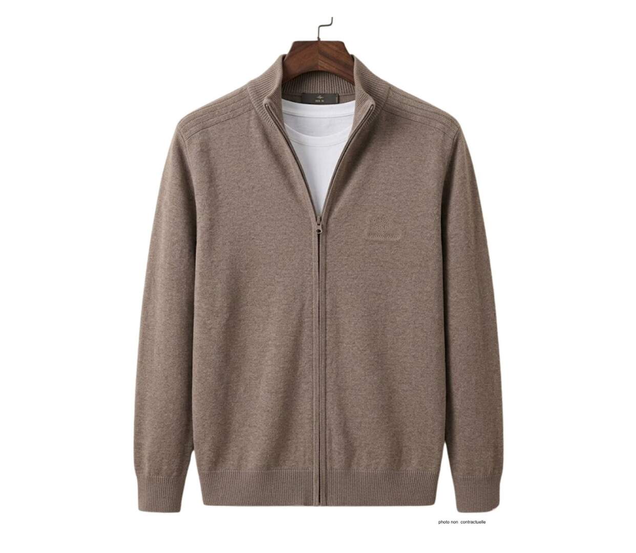 Cardigan zippé homme WINCHESTER CLINTON3 en coton : l'élégance et le confort au quotidien-2