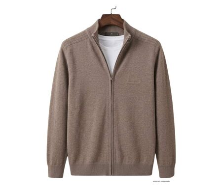 Cardigan zippé homme WINCHESTER CLINTON3 en coton : l'élégance et le confort au quotidien