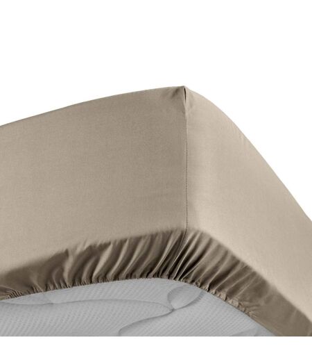Drap Housse Percaline 180x200cm Sable