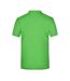 Polo Motif/style Uni Homme Vert Citron Blanc James And Nicholson-2