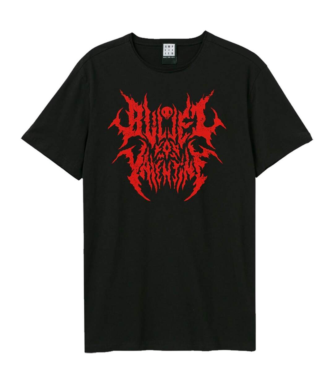 T-shirt Style Bullet For My Valentine Black Metal Font Adulte Noir Amplified-1