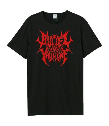 T-shirt Style Bullet For My Valentine Black Metal Font Adulte Noir Amplified