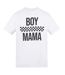 T-shirt Fête Des Mères Motif/style À Carreaux Femme Blanc AWD-2
