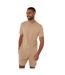 T-shirt Motif/style Fleur Brodée Homme Beige Gris Threadbare-1