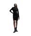 Womens/ladies Nemalia Cotton Stretch Bodycon Dress Black Hugo-1