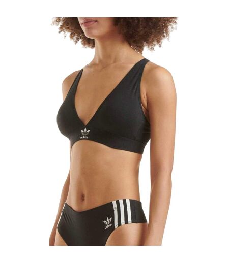Womens/ladies Cotton Blend Comfort Bra Black Adidas