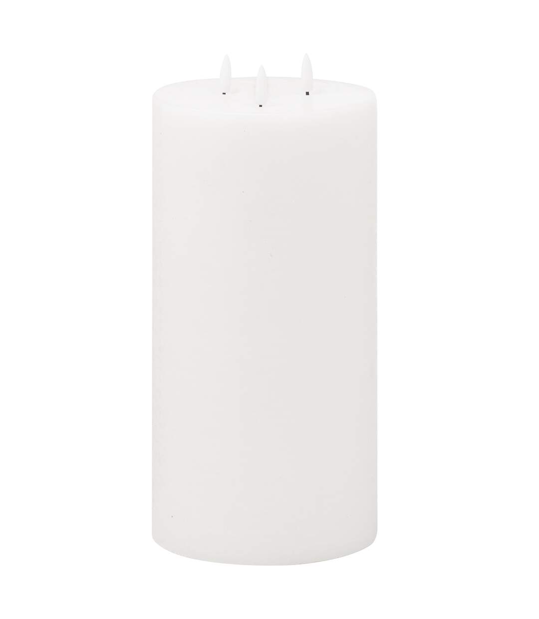 Luxe collection natural glow 3 wick electric candle 30cm x 15cm x 15cm white Hill Interiors-1