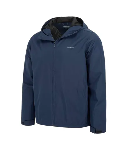 Mens Lightweight Hooded Jacket Navy Donnay