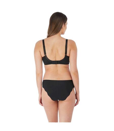 Womens/ladies Geometric Lace Briefs Black Fantasie