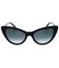 Womens/ladies Cat Eye Sunglasses One Size Dark Grey Generic-1