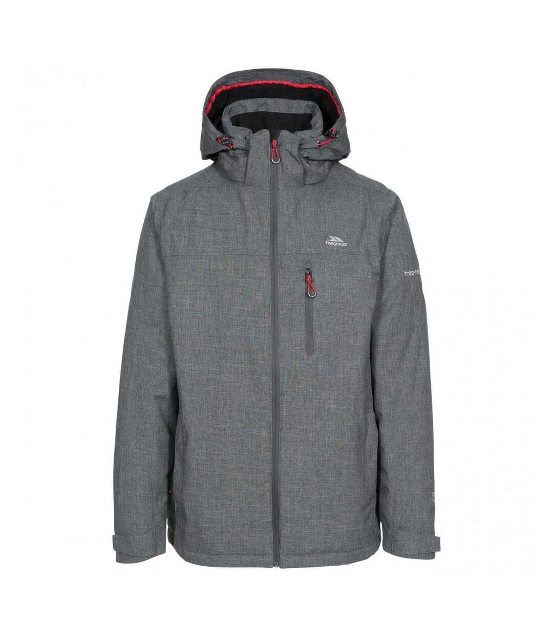 Mens Fyfinn Padded Waterproof Jacket Dark Grey Trespass-2
