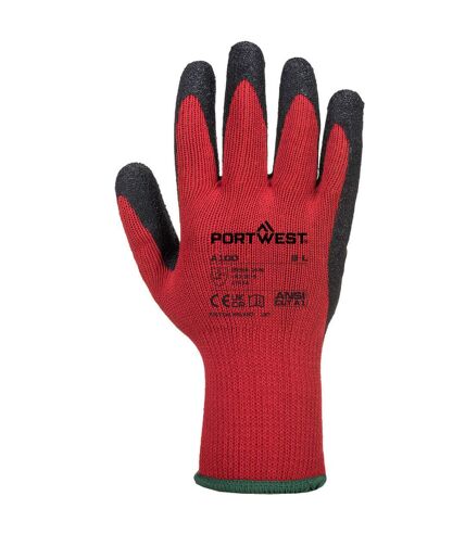 Portwest - Gants adhérents A100 (Rouge / Noir) (XL) - UTPW173