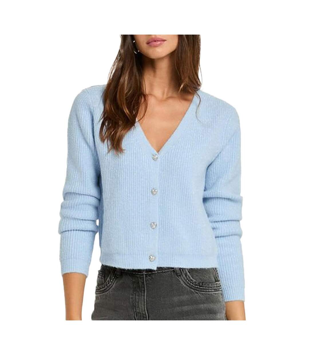 Gilet bleu femme morgan mimo-1