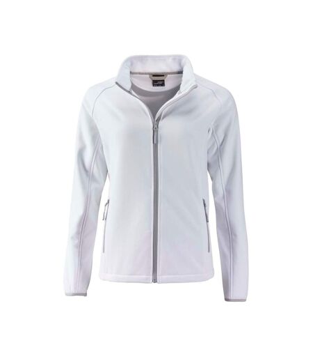 Veste softshell coupe-vent déperlante femme JN1129 - blanc