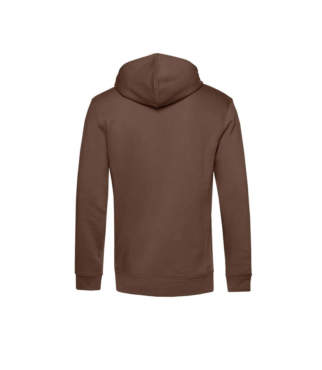 Pull À Capuche Biologique Pour Hommes Marron Foncé B&C-2