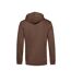 Pull À Capuche Biologique Pour Hommes Marron Foncé B&C-2