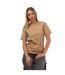 Womens/ladies For All T-shirt Brown Off White-1
