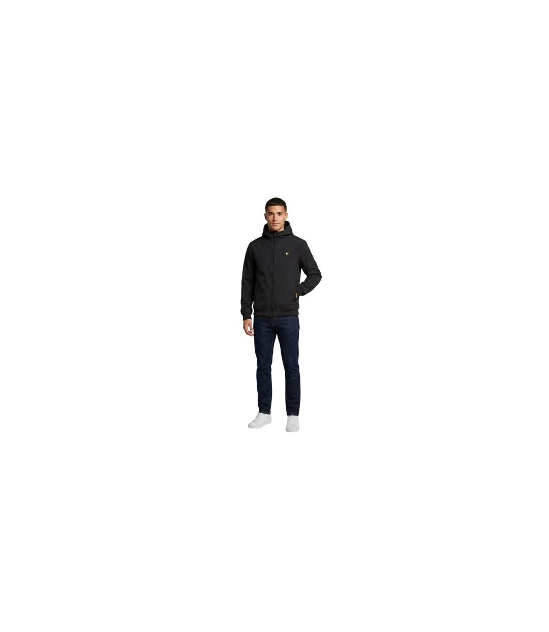 Mens Soft Shell Jacket Jet Black Lyle & Scott-1