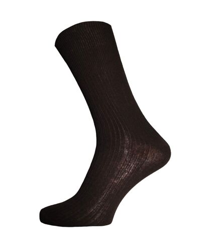 Simply Essentials Mens Therapeutic Socks (Pack Of 3) (Shades of Brown)