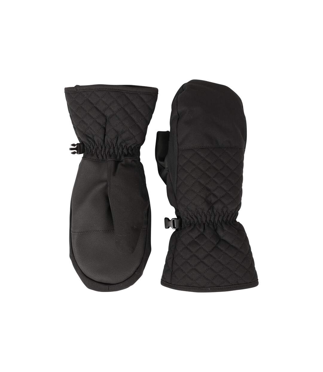 Womens/ladies Arctic Mist Ski Mittens Black Mountain Warehouse-3